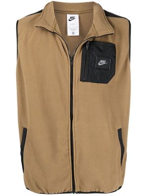 Nike Therma-FIT logo-patch gilet - Brown