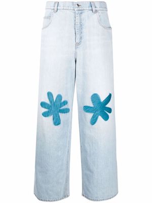 Marni patch-detail denim jeans - Blue
