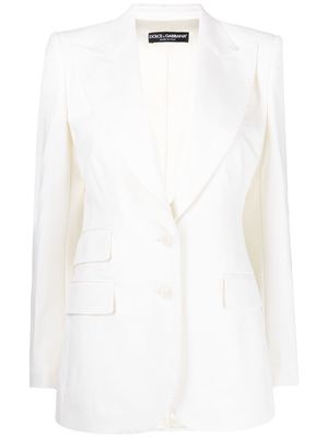 Dolce & Gabbana single-breasted blazer - White