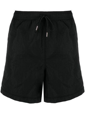 Moncler drawstring-waist swim shorts - Black