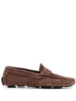 Henderson Baracco Mona suede loafers - Brown