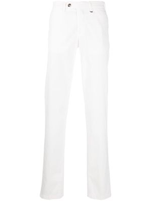 Canali mid-rise straight-leg trousers - White