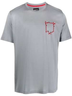 Kiton logo-print cotton T-Shirt - Grey