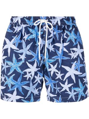 Fedeli starfish-print swim short - Blue