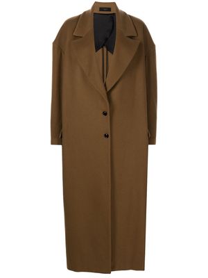 AMIRI single-breasted cashmere coat - Brown