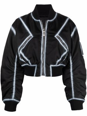 Givenchy X Chito spray-paint effect bomber jacket - Black