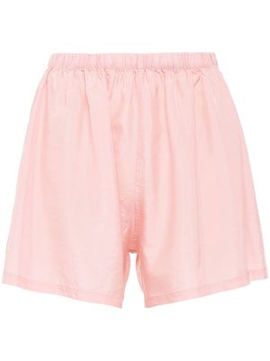 Miu Miu high-waisted silk shorts - Pink