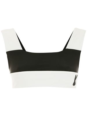 Gloria Coelho Geometrico bikini top - Black