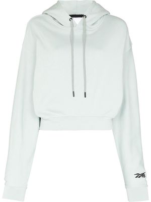 Reebok x Victoria Beckham embroidered logo hoodie - Green