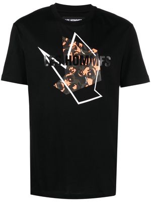 Les Hommes graphic-print short-sleeve T-shirt - Black
