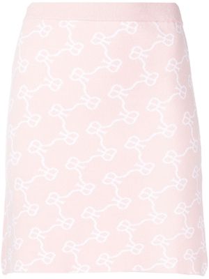 Rokh monogram mini skirt - Pink