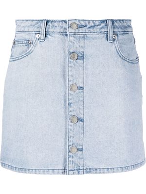 Michael Michael Kors buttoned mini denim skirt - Blue