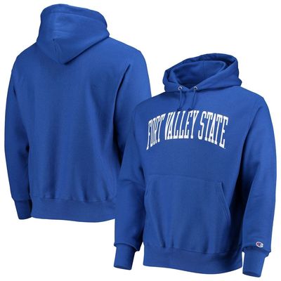 Men's Champion Royal Fort Valley State Wildcats Tall Arch Pullover Hoodie