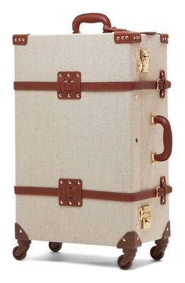 SteamLine Luggage The Editor 27-Inch Check-In Spinner Packing Case in Brown