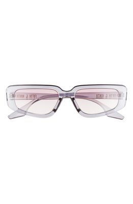 Fifth & Ninth Cheyenne 56mm Rectangular Sunglasses in Gray/Pink