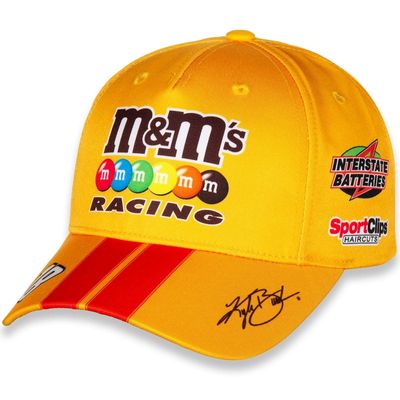 Men's Joe Gibbs Racing Team Collection Yellow/Yellow Kyle Busch M & Ms Uniform Adjustable Hat