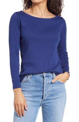 vineyard vines Simple Boatneck Top in Deep Bay