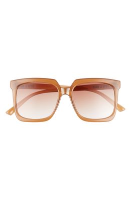 Fifth & Ninth Roma 55mm Square Sunglasses in Caramel/Tan