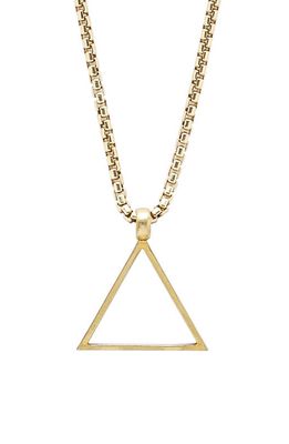 Degs & Sal Triangle Pendant Necklace in Gold