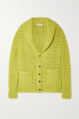 Gabriela Hearst - Moses Open-knit Cashmere-blend Cardigan - Yellow