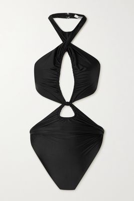 Supriya Lele - Cutout Stretch-jersey Bodysuit - Black