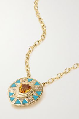 Harwell Godfrey - Cleopatra's Tear 18-karat Gold Multi-stone Necklace - one size