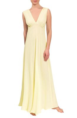 Everyday Ritual Amelia Long Nightgown in Limoncello