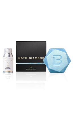 BATH DIAMOND Light Crystals & Lavender Bath Bomb Gift Set