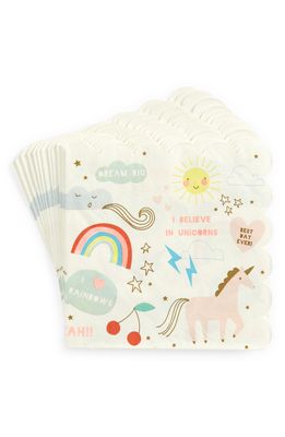 Meri Meri 16-Pack Unicorn Paper Napkins in Multi