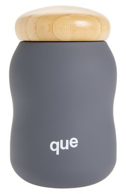 QUE 12-Ounce Insulated Bottle in Metallic Charcoal