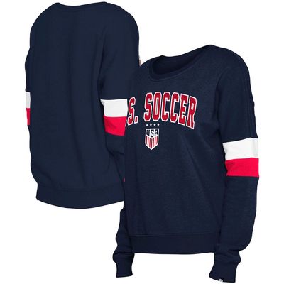 5TH AND OCEAN BY NEW ERA Women's 5th & Ocean by New Era Navy Team USA Pullover Sweatshirt