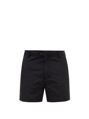 Tom Ford - Flat-front Faille Tailored Shorts - Mens - Black