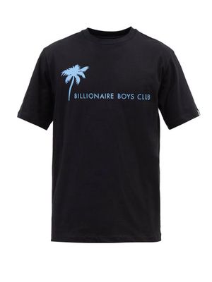 Billionaire Boys Club - Palm-logo Cotton-jersey T-shirt - Mens - Black