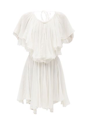 Isabel Marant - Amelie Layered Silk-chiffon Dress - Womens - White