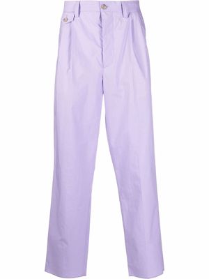 Nanushka cropped tailored trousers - Purple