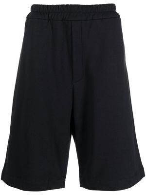 Jil Sander knee-length cotton track shorts - Blue