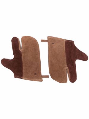 Snow Peak Campers leather gloves - Brown