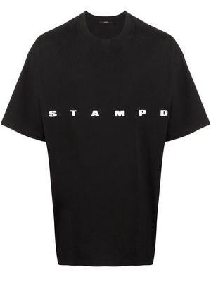 Stampd embroidered logo T-shirt - Black