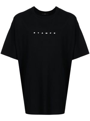 Stampd logo-print cotton T-shirt - Black