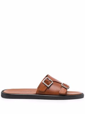 Scarosso Constantino buckled sandals - Brown