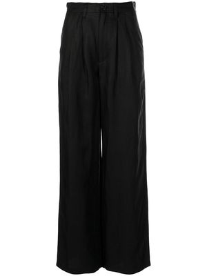 ANINE BING Carrie straight-leg tailored trousers - Black