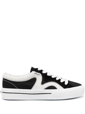 MSGM panelled low-top sneakers - Black
