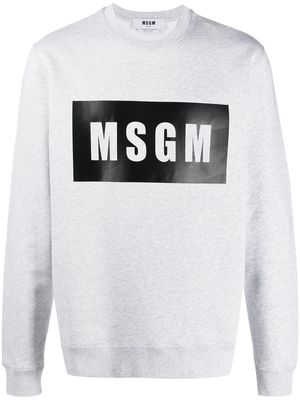 MSGM logo sweatshirt - Grey