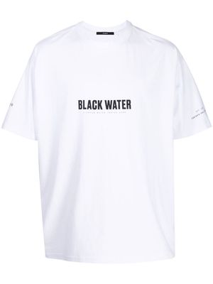 Stampd Black Water graphic-print T-shirt - White