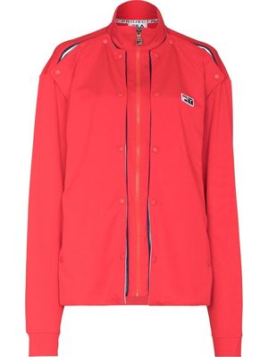 Y/Project x Fila snap-panel logo bomber jacket - Red