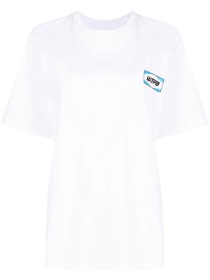 pushBUTTON logo-print short-sleeved T-shirt - White