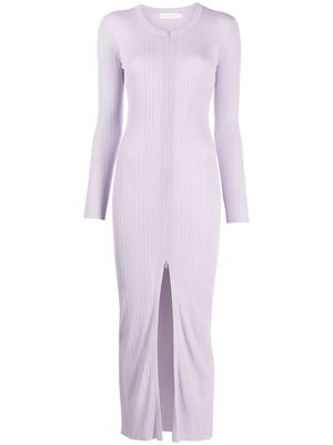 Jonathan Simkhai zipped maxi cardigan - Purple