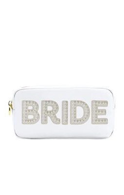 Stoney Clover Lane Bride Small Pouch in Blanc.