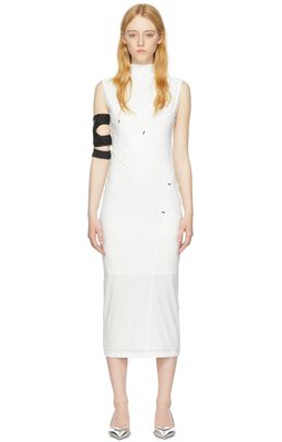 Hyein Seo White Fencing Maxi Dress