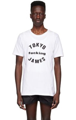 Tokyo James White Cotton T-Shirt